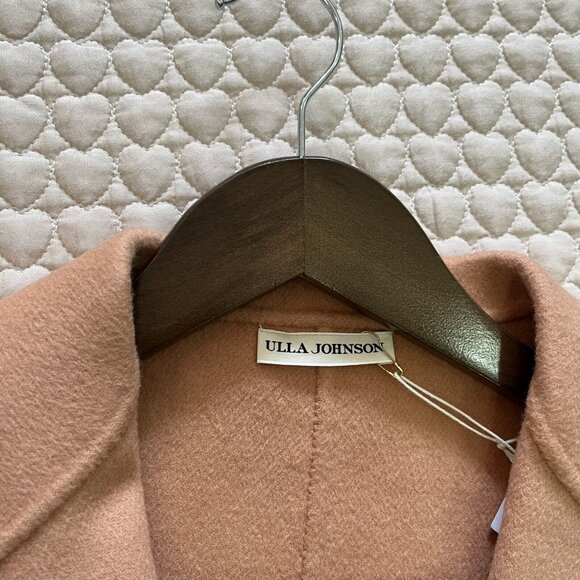 NWOT Ulla Johnson Wool coat Camel Overcoat Size P - Picture 7 of 12
